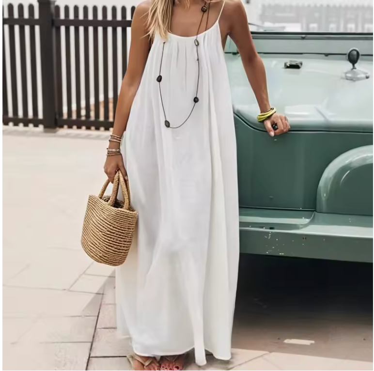 Vestido Holgado con Tirantes Finos Abelor