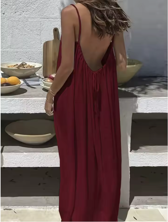 Vestido Holgado con Tirantes Finos Abelor