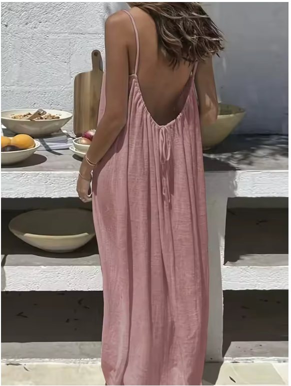 Vestido Holgado con Tirantes Finos Abelor