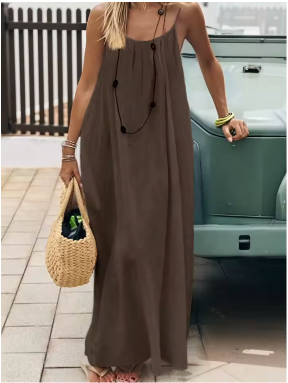 Vestido Holgado con Tirantes Finos Abelor