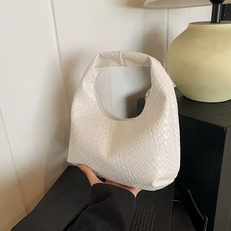 Bolso de Hombro de piel sintética con relieve Abelor