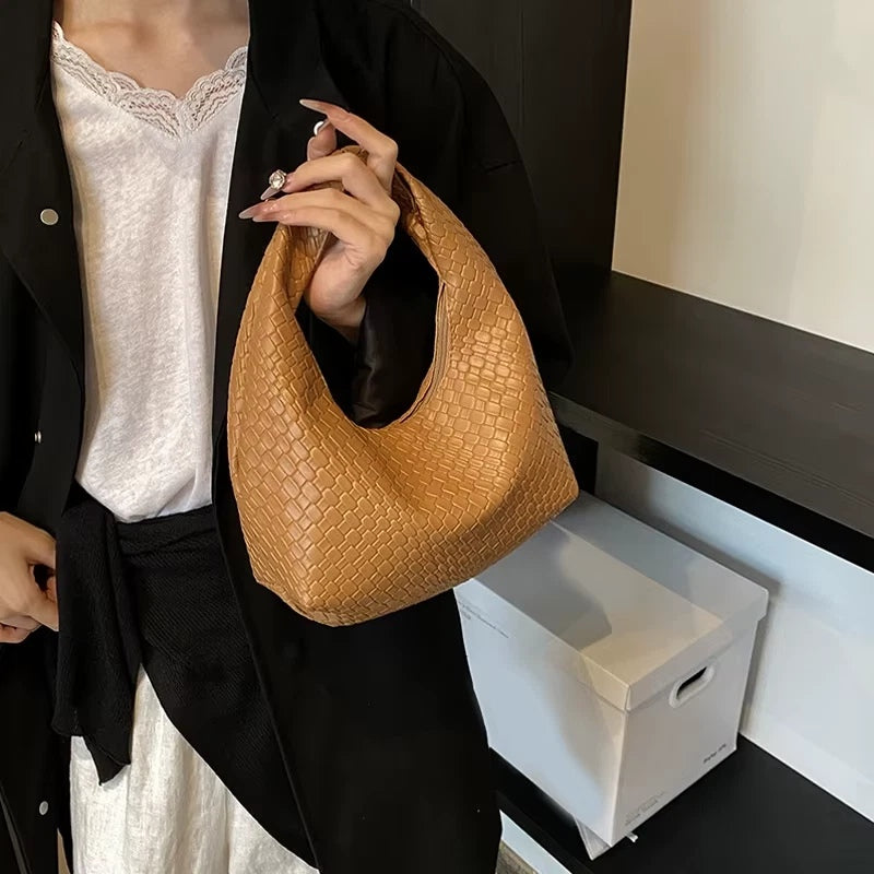 Bolso de Hombro de piel sintética con relieve Abelor