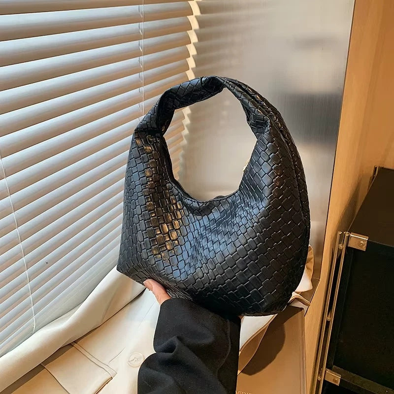 Bolso de Hombro de piel sintética con relieve Abelor