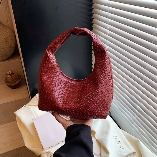 Bolso de Hombro de piel sintética con relieve Abelor