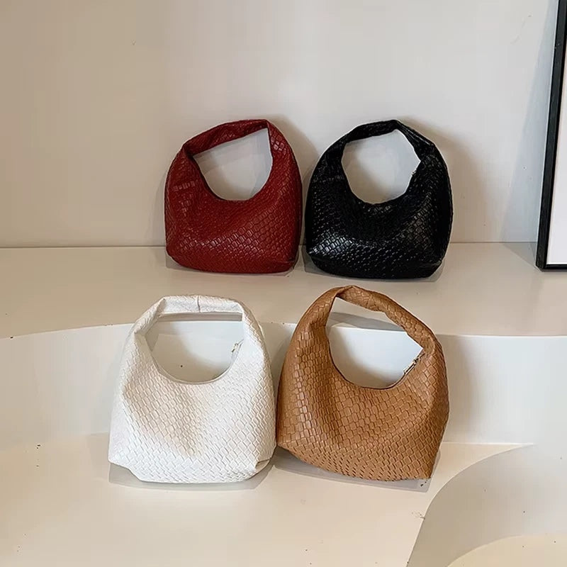 Bolso de Hombro de piel sintética con relieve Abelor